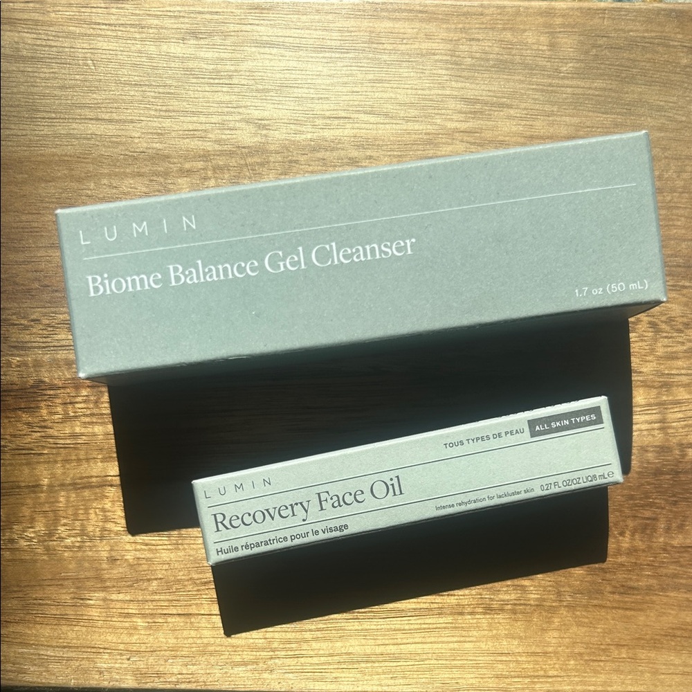 Biome Balance Gel Cleanser and Recovery Face Oil - Men’s Skincare NIB